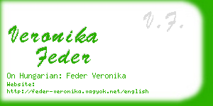 veronika feder business card